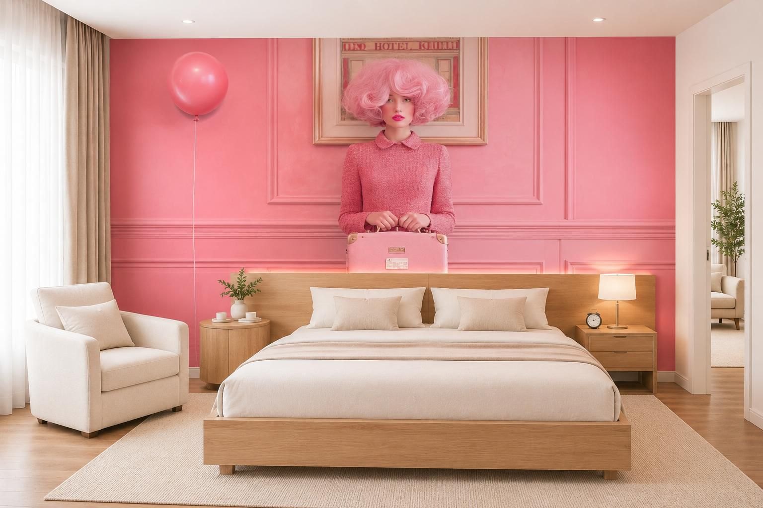 Suite in rose